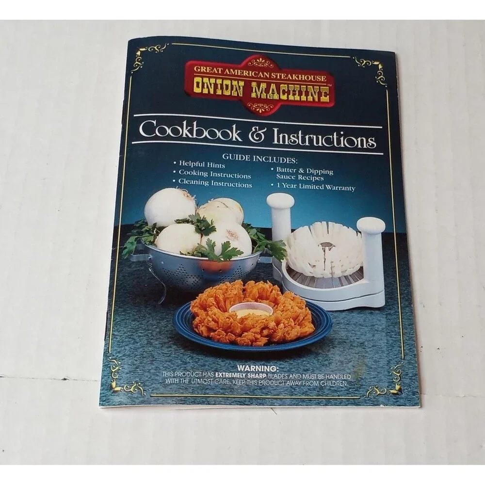 Vintage Great American Steakhouse Blooming Onion Machine Fried Petals Maker 90s